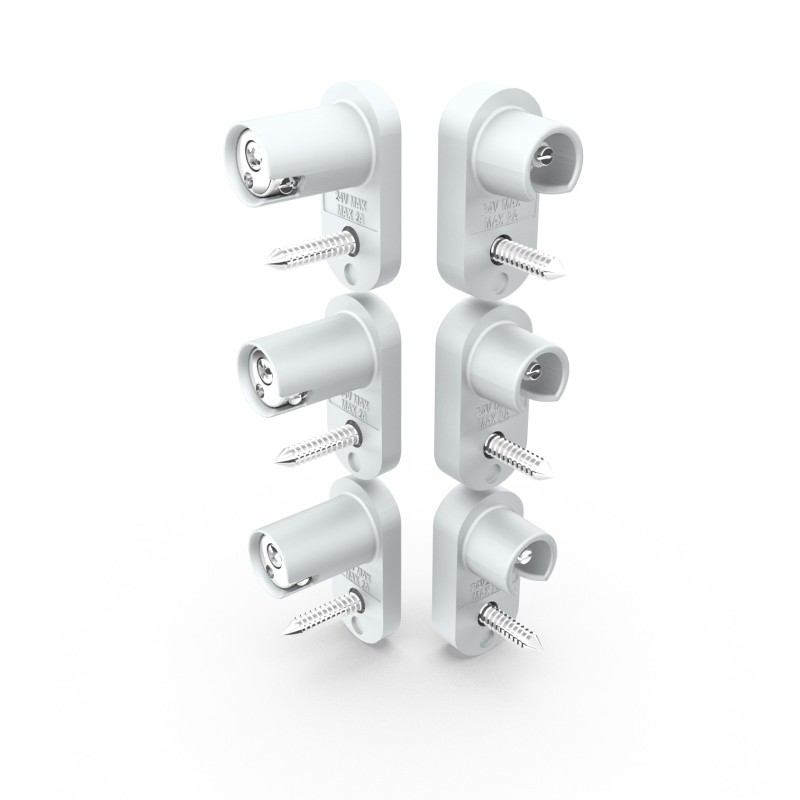 Contatti unipolari 3pz Bianco